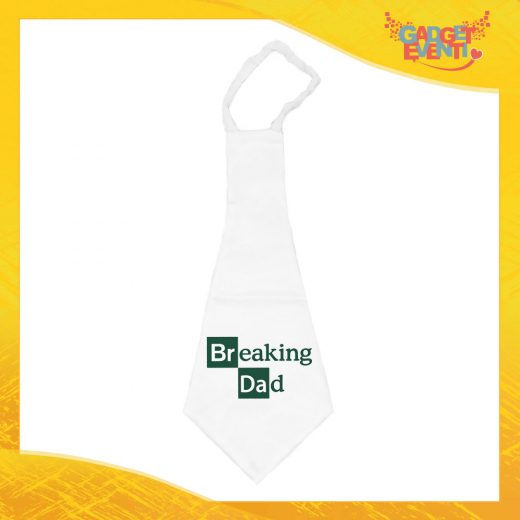 Maxi Cravatta Personalizzata "Breaking Dad" Cravattone Originale Idea Regalo per la Festa del Papà Gadget Eventi