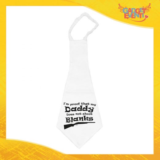Maxi Cravatta Personalizzata "Daddy Blanks" Cravattone Originale Idea Regalo per la Festa del Papà Gadget Eventi