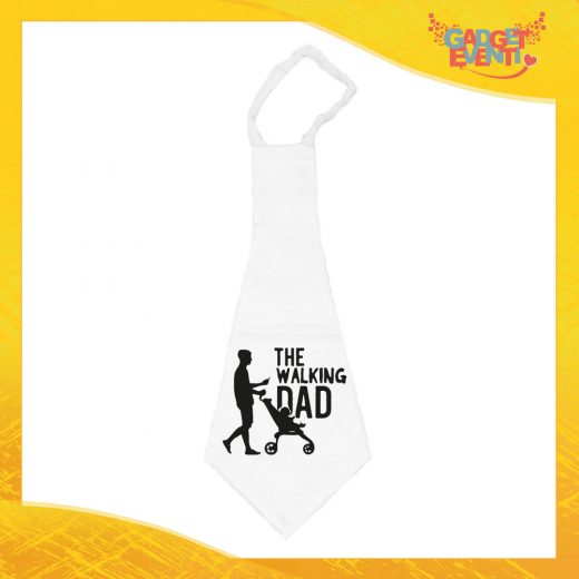 Maxi Cravatta Personalizzata "The Walking Dad" Cravattone Originale Idea Regalo per la Festa del Papà Gadget Eventi