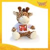 Peluche Love Pupazzo a forma di Giraffa "Colombe e Cuori con Nome" Pupazzetto di San Valentino Idea Regalo per Innamorati Gadget Eventi