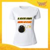 T-Shirt Donna Love Bianca "Amore Esplosivo" Maglietta Idea Regalo Maglia per Innamorati Gadget Eventi