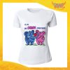 T-Shirt Donna Love Bianca "Grande Storia d'amore" Maglietta Idea Regalo Maglia per Innamorati Gadget Eventi