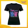 T-Shirt Donna Love Nera "Grande Storia d'amore" Maglietta Idea Regalo Maglia per Innamorati Gadget Eventi