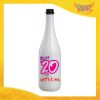 Bottiglia da Vino Personalizzata "Built With Love" Grafica Rosa Bottiglie per Compleanni Idea Regalo Originale per Feste di Compleanno Gadget Eventi