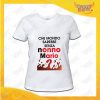 Maglietta Donna Bianca "Che Mondo senza Nonno/a con nome" Grafica Uomo Idea Regalo Nonni T-Shirt Festa dei Nonni Gadget Eventi
