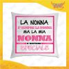 Cuscino Quadrato Divano Letto Poltrona "Nonno/a Speciale" grafica rosa Idea Regalo per Festa dei Nonni Gadget Eventi