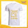 Maglietta Uomo Bianca "Nipoti Stupendi per Nonno" grafica Oro Idea Regalo Nonno T-Shirt Festa dei Nonni Gadget Eventi