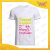 Maglietta Uomo Bianca "Nipoti Stupendi per Nonno" grafica Rosa Idea Regalo Nonno T-Shirt Festa dei Nonni Gadget Eventi