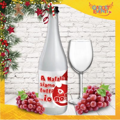 bottiglia natale " A Natale Siamo Tutti Piu' Buoni "