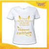 T-Shirt Donna Natalizia Bianca "Lista dei Ragazzi Cattivi" grafica Oro Maglietta per l'inverno Maglia Natalizia Idea Regalo Gadget Eventi