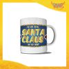 Tazza Natalizia Personalizzata "Real Santa Claus" grafica Blu Mug Colazione Breakfast Idea Regalo Festività Natalizie Gadget Eventi