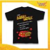 T-Shirt Bimbo Nera Maglietta "Sono Stato Bravo Tutto l'Anno" grafica Rossa Gadget Eventi