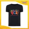 T-Shirt Uomo Natalizia Nera "Disturbo Compulsivo Regali" grafica Multicolore Maglietta per l'inverno Maglia Natalizia Idea Regalo Gadget Eventi
