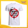 T-Shirt Uomo Bianca Addio al Celibato Maglietta "Chiusa la Stagione della Caccia" Gadget Eventi