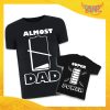 Coppia di T-Shirt Nere Padre Figlio Grafica Bianca "Altro Che Picasso" Magliette Idea Regalo Originale Festa del Papà Gadget Eventi