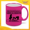 Tazza Fluo GFucsia Personalizzata "Serata Tranquilla" Mug Colazione Breakfast Idea Regalo Per Addii al Celibato Gadget Eventi