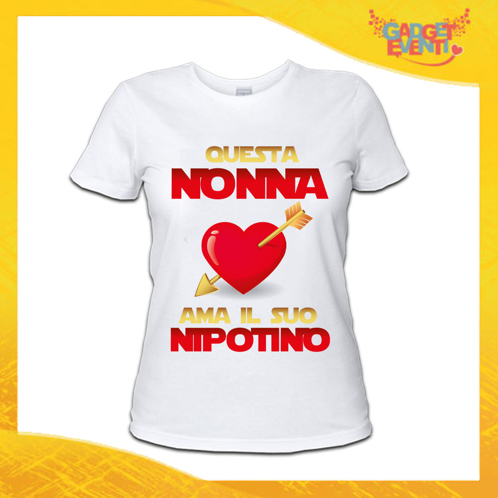 IDEAMAGLIETTA Maglietta Nonna Super T-Shirt Festa della Mamma
