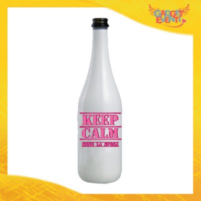 Bottiglia da Vino Personalizzata "Keep Calm Sposa" Idea Regalo Addio al Nubilato Gadget Eventi