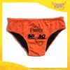 Costume Celibato Slip Arancio Fluo Personalizzato "Ho Bisogno di uno Shot"