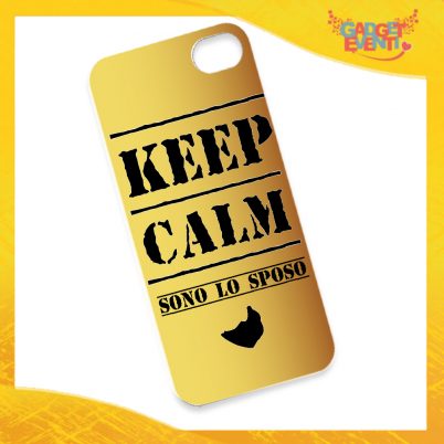 Cover Smartphone Cellulare Tablet "Keep Calm Sposo" Addio al Celibato Gadget Eventi