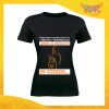 T-Shirt Donna Nera Addio al Nubilato Maglietta "Serata Tranquilla Sposa" Gadget Eventi