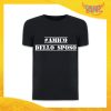 T-Shirt Uomo Nera Addio al Celibato Maglietta "Amico dello Sposo" Gadget Eventi