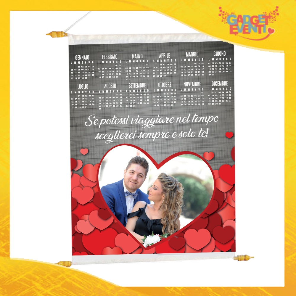 Pergamena Innamorati San Valentino Personalizzata Cuori con frase e foto  - Gadget Eventi