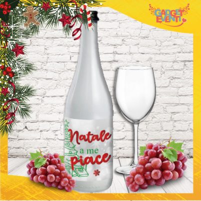 bottiglia natale " Natale A Me Piace "