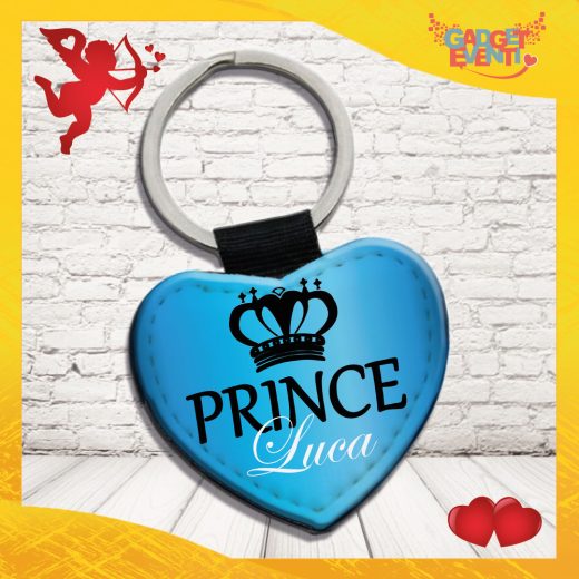 coppia Portachiavi Love personaalizzabile " PRINCE & PRINCESS con nome "
