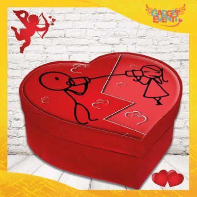 scatola a cuore San valentinopersonalizzatta " FIDANZATI LEGATI "