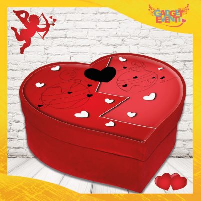 scatola a cuore San Valentino personalizzata " GOMITOLO AMORE "
