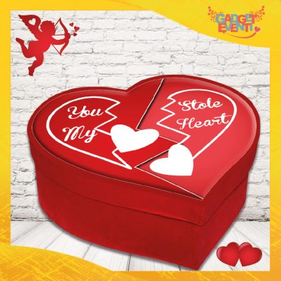 scatola a cuore San Valentino personalizzata " DOLCE META ' "