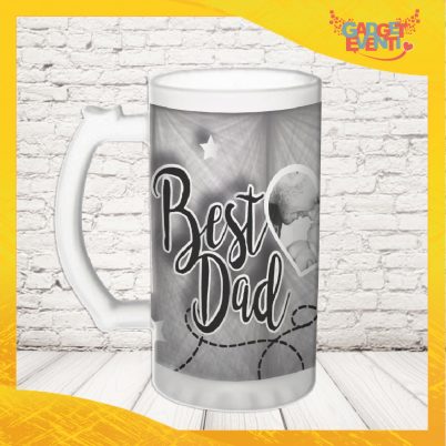Boccale Birra Personalizzato " BEST DAD con Foto "