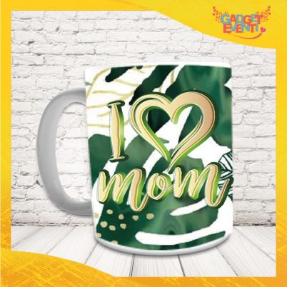 Tazza colazione in Ceramica Personalizzata " I LOVE MOM "