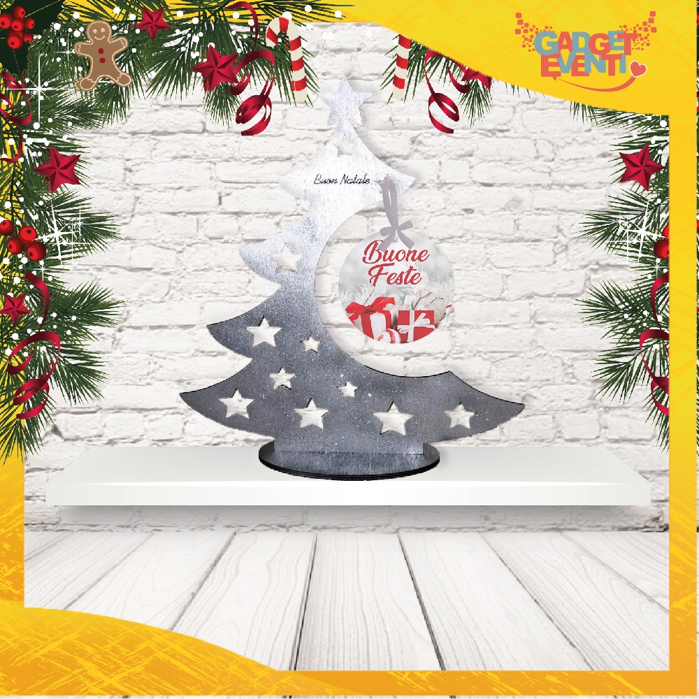 Mini Albero di Natale personalizzabile " Buone Feste "