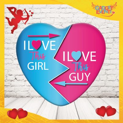 Mouse pad personalizzabile " I Love This Girl & Guy "
