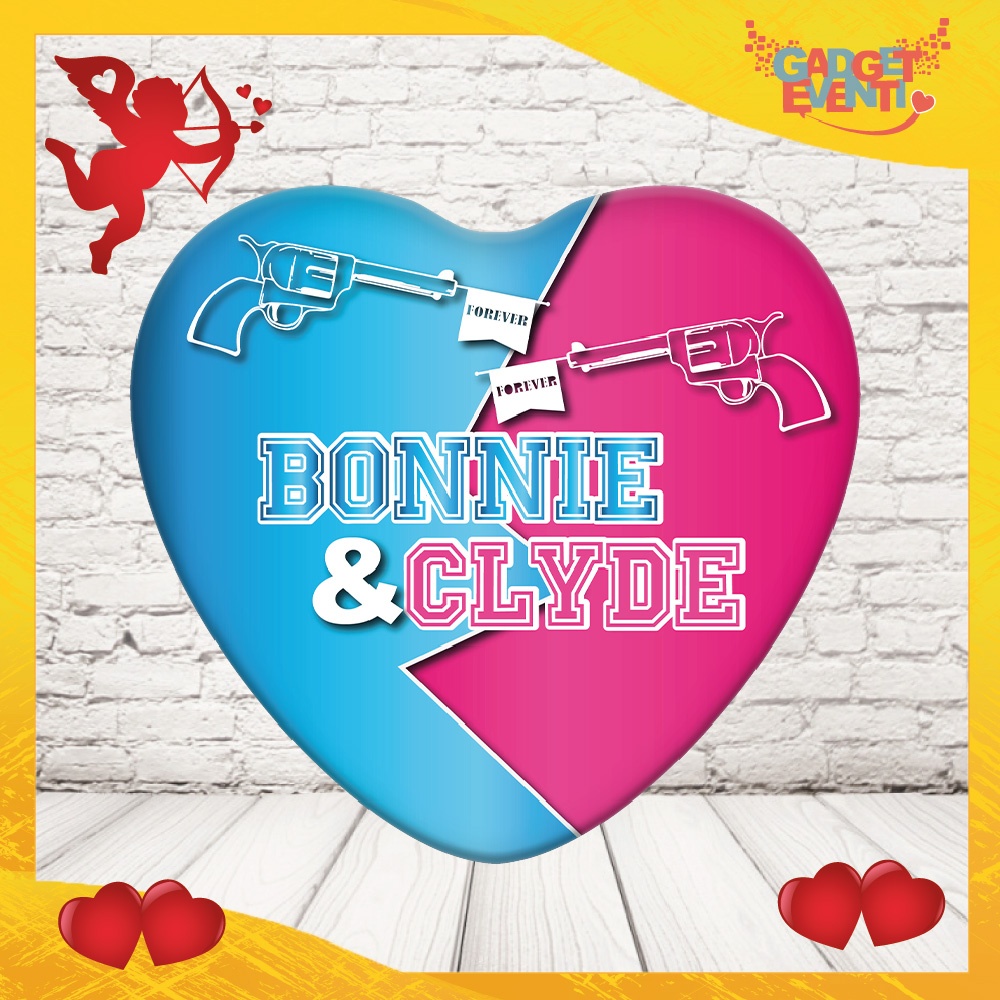 Mouse pad personalizzabile " Bonnie & Clyde "