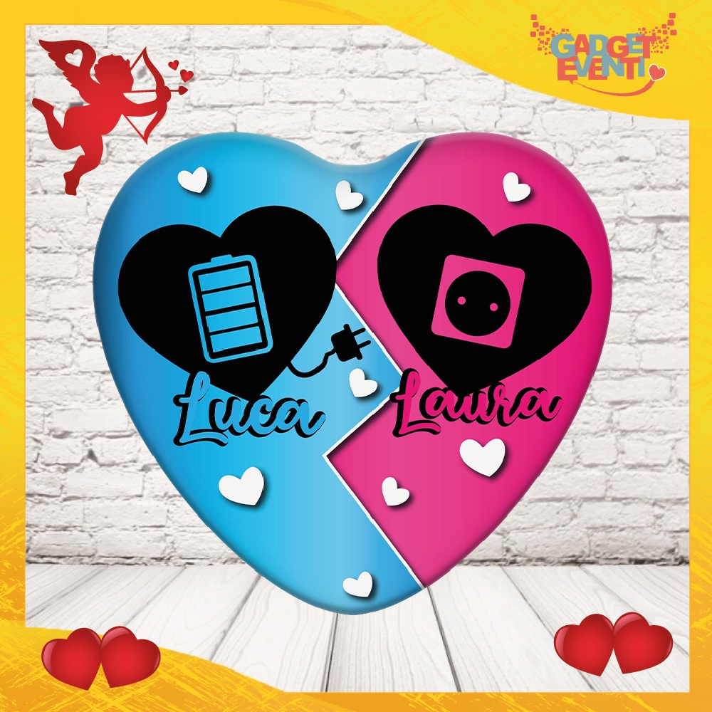 Mouse pad personalizzabile " Amore Ricarica con Nome "
