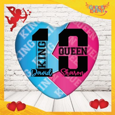 Mouse pad personalizzabile " King & Queen con Nome e Numero "