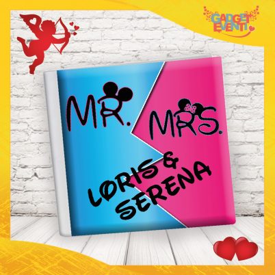 Album fotografico personalizzabile" Mr & Mrs con Nomi"