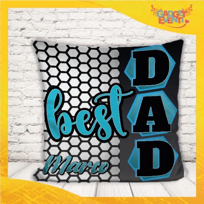 Cuscino Festa del Papà ''Dad Best Blu''