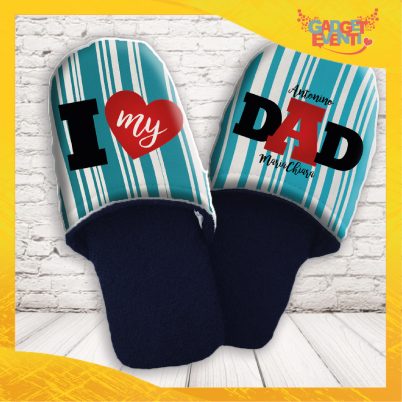 Coppia Pantofole ''I love my dAd''