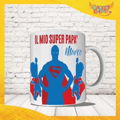 Tazza papà ''Super Dad Hero''